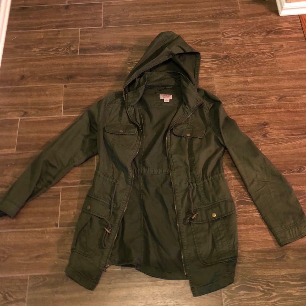 green women’s army jacket